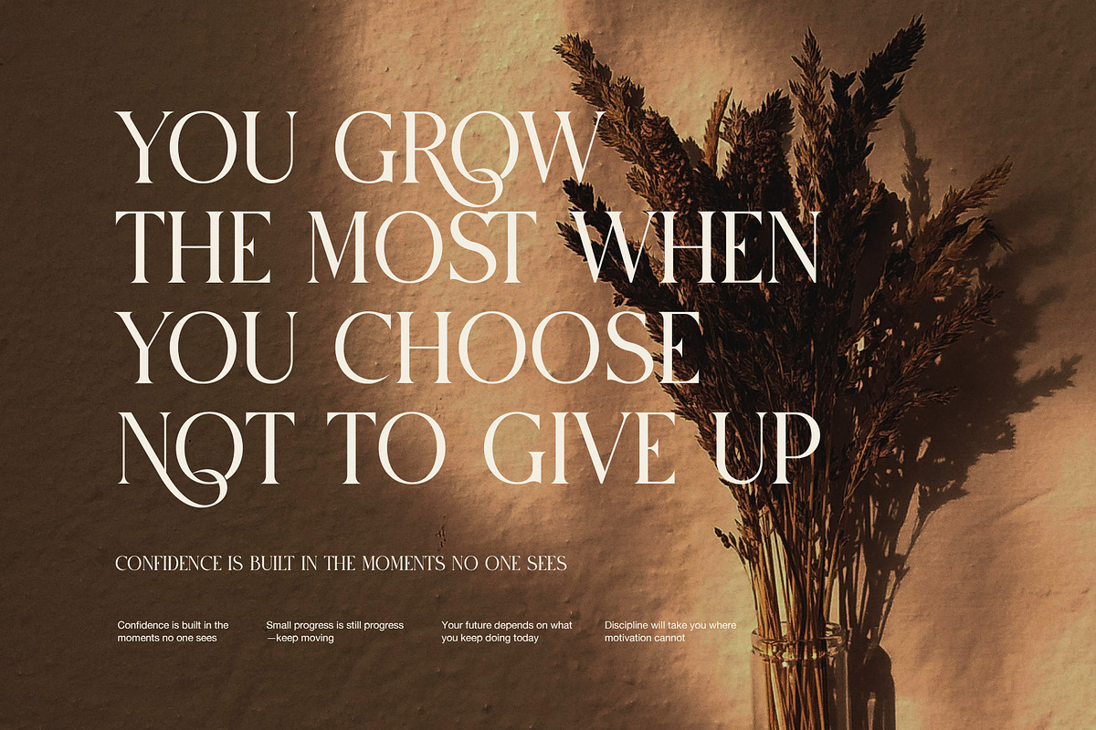 Caner Elegant Ligature Serif Font, a Serif Font by Perfectype (Photo 5 of 8)
