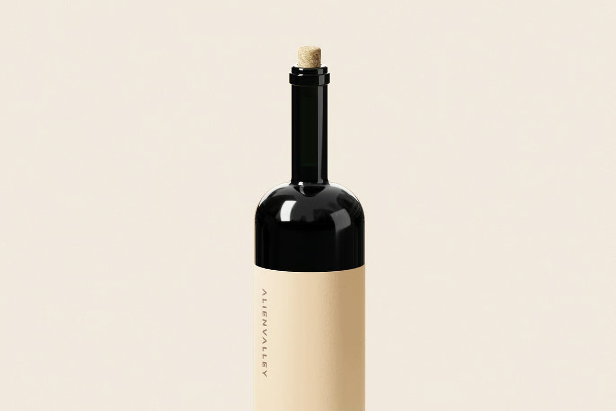 Wine Bottle Mockup, a Product Mockup by zpackcreative (Photo 3 of 4)