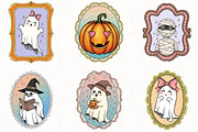 Vintage Halloween Frames Clipart, an Illustration by OK Design (Thumbnail 3 of 5)