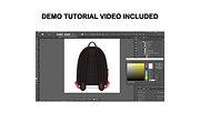 Backpack Vector Flat Mockup, a Product Mockup by Infinity Mockups (Thumbnail 7 of 8)