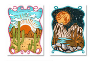 Cowgirl wild west graphic, a Person Illustration by Yelloo Fish (Thumbnail 22 of 29)