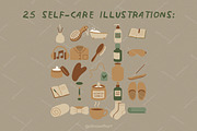 Self Care Elements, a Healthcare Illustration by alinawithart (Thumbnail 2 of 14)