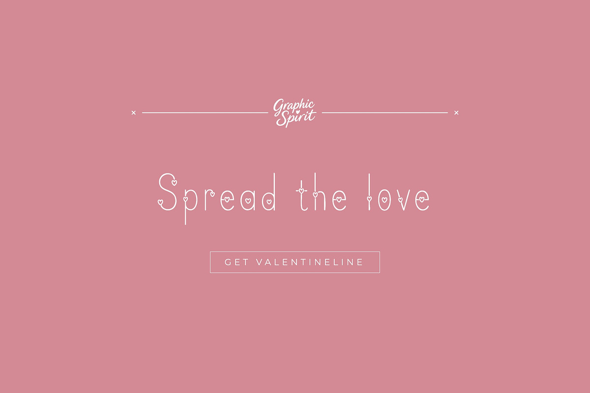 Valentineline Font, a Handwritten Font by Graphic Spirit (Photo 8 of 8)
