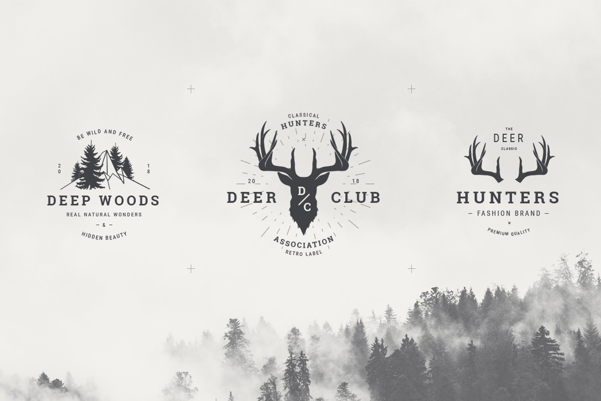 Vintage Badges vol 1, a Branding & Logo Template by blauananas (Photo 7 of 9)