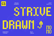 CS Strive Mono Drawn, a Sans Serif Font by Craft Supply Co. (Thumbnail 1 of 8)