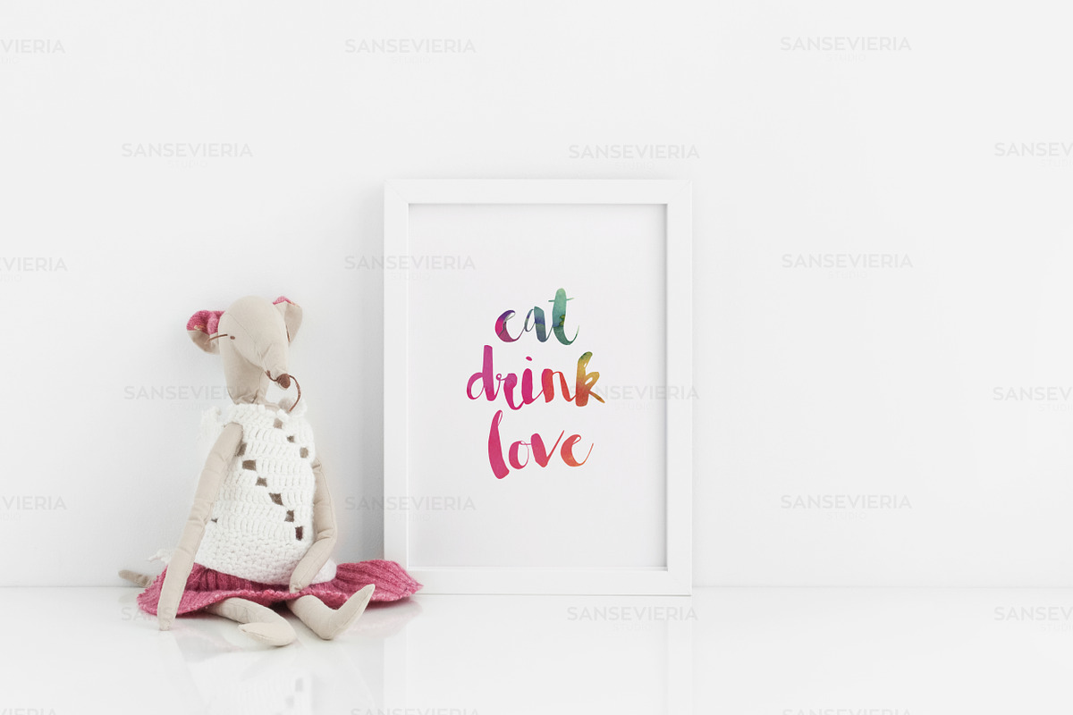 Nursery print mockup A3 A4 A5 A6, a Print Template by Grace White (Photo 3 of 4)