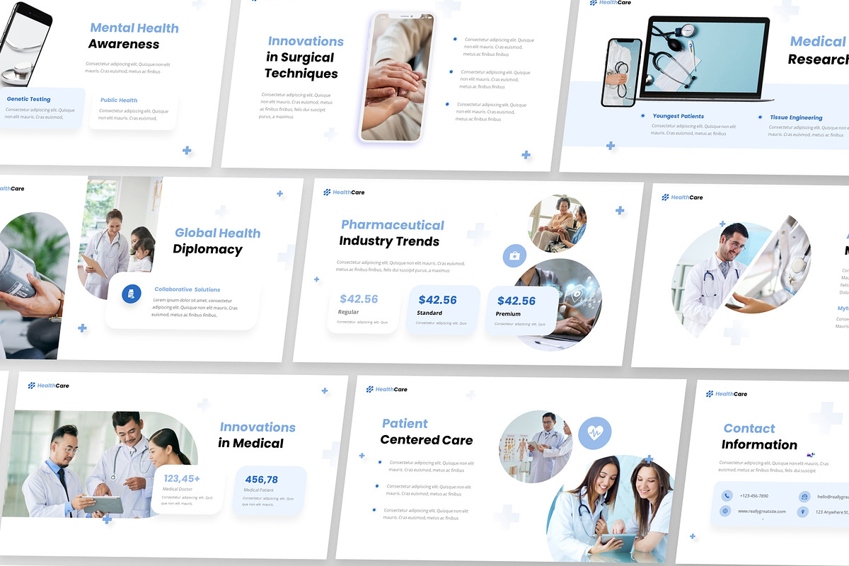 HealthCare - Medical PowerPoint, a Presentation Template by GraphauseProject (Photo 6 of 6)