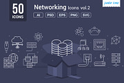 Networking Line Icons V2, an Outline Icon by Jumbo Icons (Thumbnail 1 of 5)