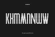BRICK - A geometric stencil typeface, a Sans Serif Font by Studio Bayley (Thumbnail 6 of 7)