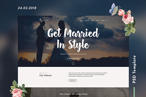 Wedding PSD Template - Nikah