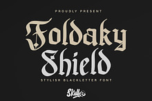 Foldaky Shield Blackletter Font