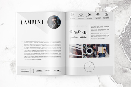 5 Page Media Kit Template, a Stationery Template by Eesome Design Studio