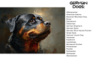 German Dogs Painterly Portraits, an Animal Illustration by PrintHaven Designs (Thumbnail 2 of 11)