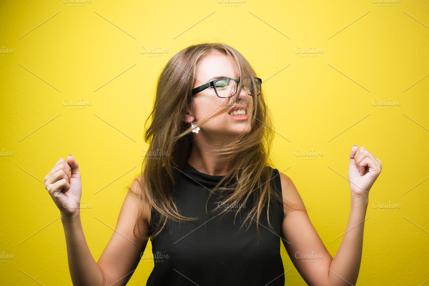 Portrait of an angry and stressed woman containing business, stress, and, a Business Photo by BodiaPhoto