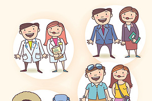 Doctor, Business People, Tourists