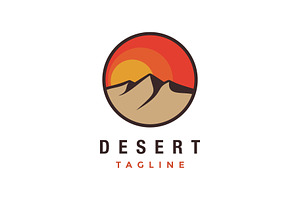 Desert Landscape Hills Logo Design, a Branding & Logo Template by jundio studio