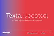 Texta, a Sans Serif Font by Latinotype (Thumbnail 1 of 5)
