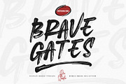 Brave Gates, a Script Font by din-studio.com (Thumbnail 11 of 11)