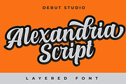 THE LAYERED FONT BUNDLE, a Script Font by Debut Studio (Thumbnail 2 of 14)