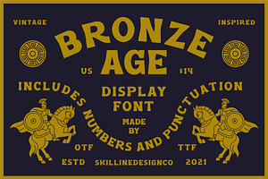 Bronze Age - Display Font