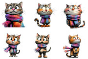 Quirky Cat Funny Kitten Clipart, an Illustration by CreationArt (Thumbnail 2 of 5)