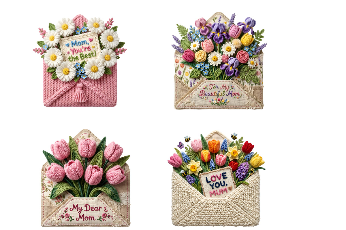 Happy Mother's day Clipart Bundle, an Illustration by GatewayDesign (Photo 2 of 3)