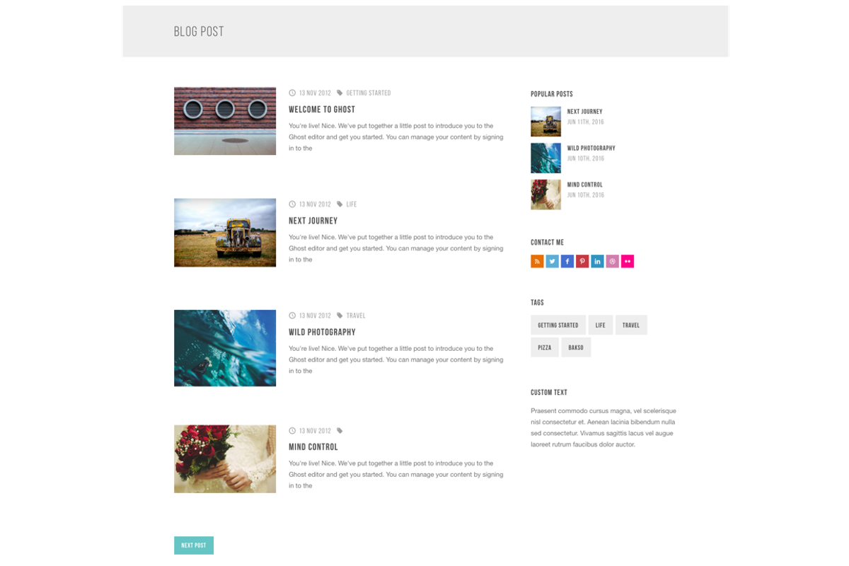 Manual - Blog Ghost Theme, a Websites & App Template by Malvouz (Photo 2 of 2)