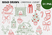 Hand Painted Christmas PNG Bundle, an Object Graphic by PatternPalette (Thumbnail 2 of 6)