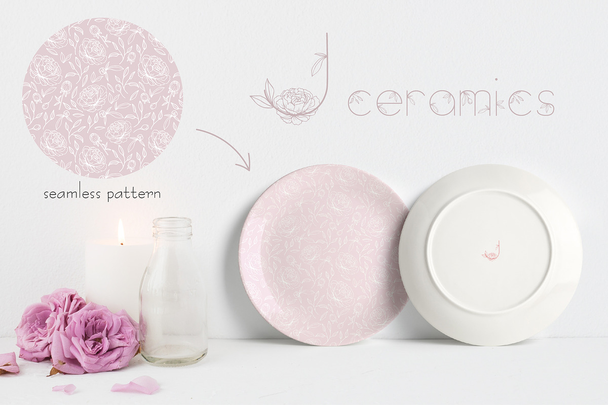 Amelie Floral Display Font preview 8