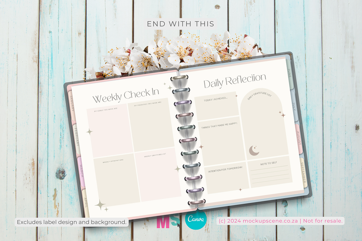Big Happy Planner Canva Mockup, a Books & Magazine Mockup by Mockup Scene (Photo 10 of 12)