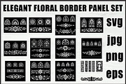 Elegant Floral Border Panels, an Object Graphic by abu67222 (Thumbnail 1 of 13)