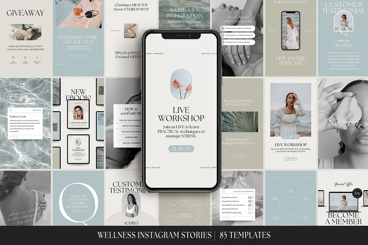 Wellness Course Creator Bundle CANVA, a Presentation Template by Studio Loire (Photo 7 of 9)