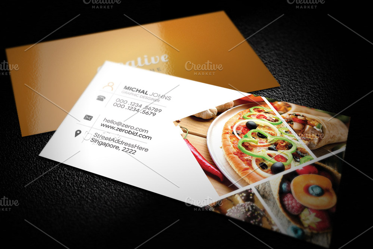 Restaurant Business Card, a Business Card Template by Peer Forest (Photo 1 of 4)