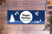 Facebook Cover Happy Holidays V2, a Social Media Template by Creativetacos (Thumbnail 1 of 2)