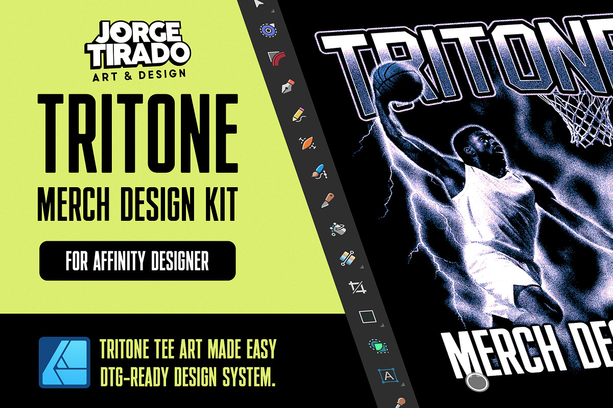 Tritone Merch Design Kit For Affinity
