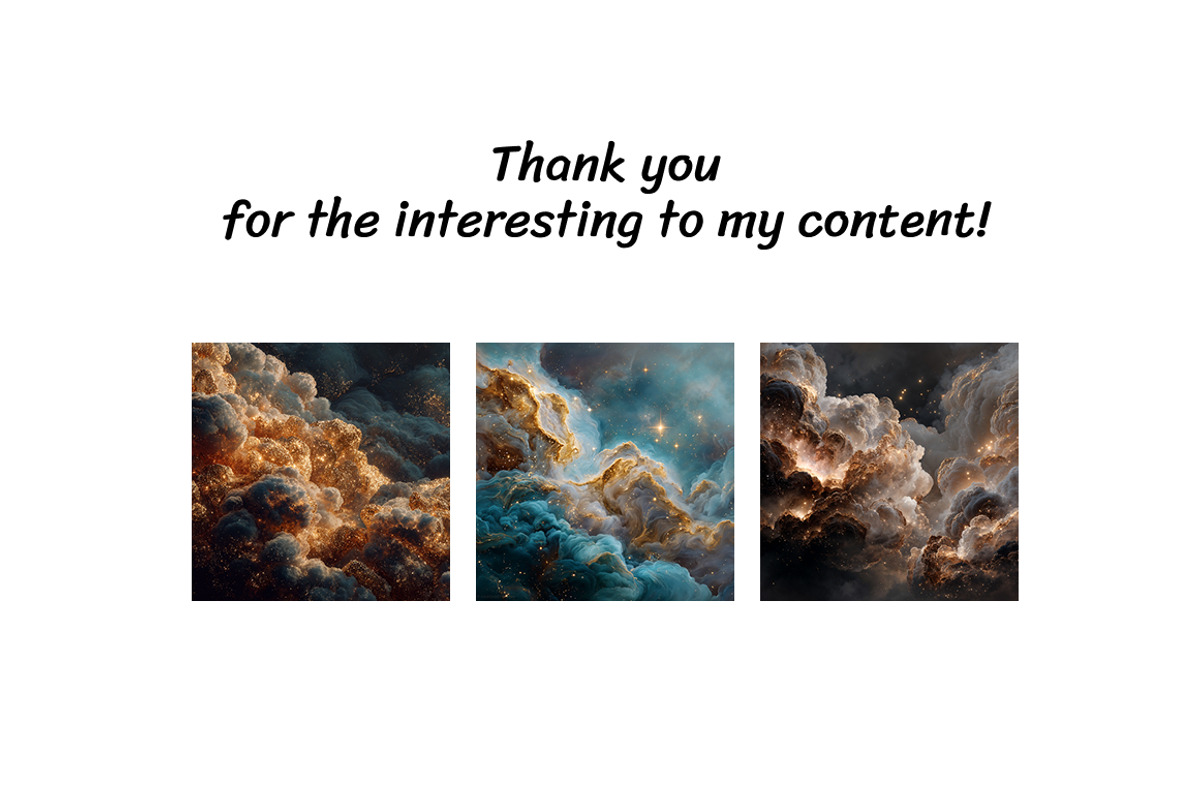 Gold Nebula Galaxy Backgrounds, a Texture Illustration by InkyQueenArt (Photo 9 of 10)