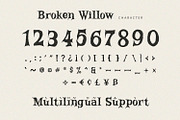 Broken Willow - Display Font, a Handwritten Font by Alpaprana (Thumbnail 9 of 10)