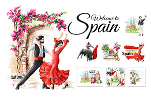 Welcome to Spain, a Person Illustration by Daria Ustiugova
