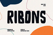 Ribons - A Handwriting Display Font, a Font by Graphicfresh (Thumbnail 1 of 10)
