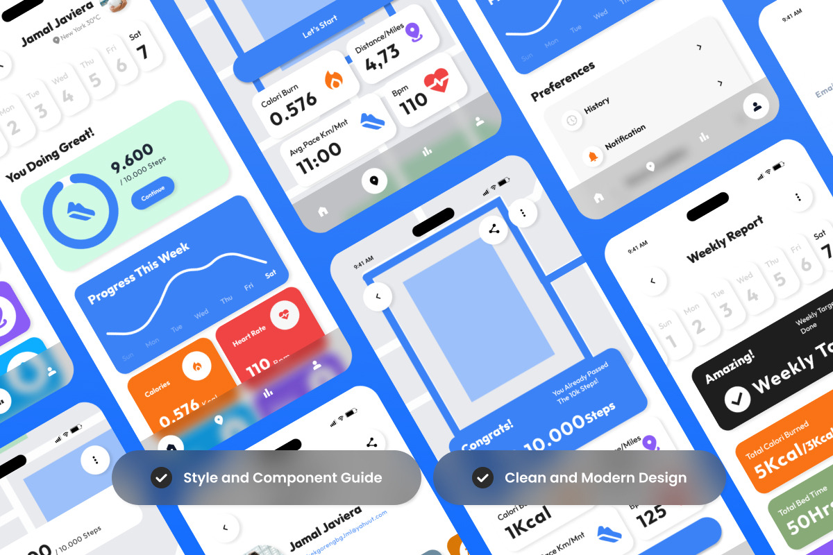 Noturex - Fitness Tracker App, an App Template by productype1 (Photo 3 of 5)