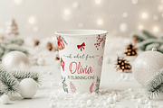 White Paper Cup with Snowy Deсor, a Product Mockup by MockupWizard (Thumbnail 2 of 3)