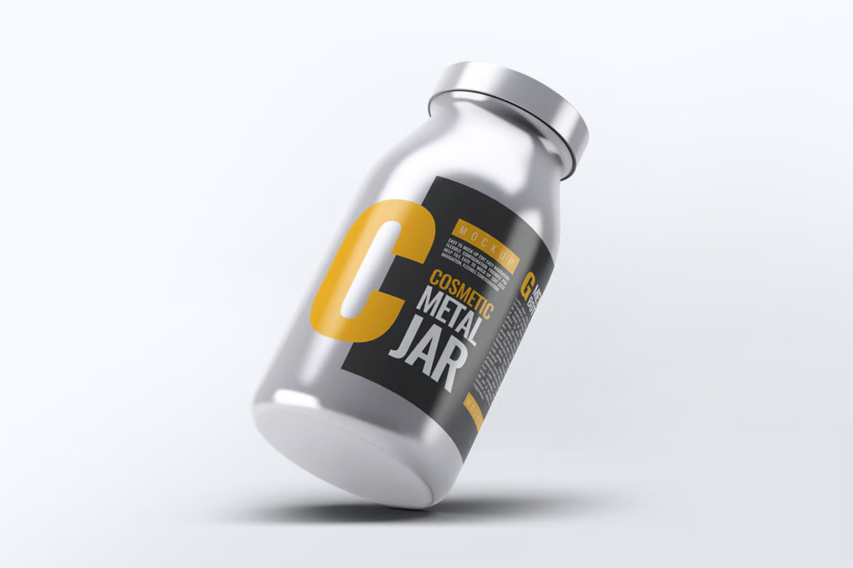 Metal Cosmetic Bottle Mock-Up, a Product Mockup by Hubzway (Photo 4 of 8)