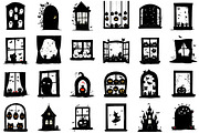 Quirky Halloween Window Clipart, an Illustration by designcity5 (Thumbnail 2 of 5)