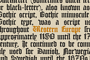 Saxon Textura blackletter, a Blackletter Font by kaer_shop (Thumbnail 5 of 10)