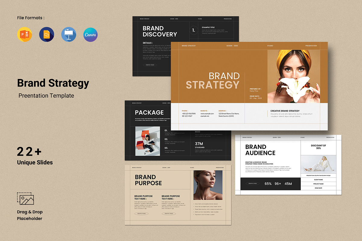 Brand Strategy Presentation Template, a Presentation Template by Cleffon_Graphic_Studio (Photo 1 of 4)