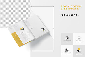 Book Cover & Slipcase Mockups