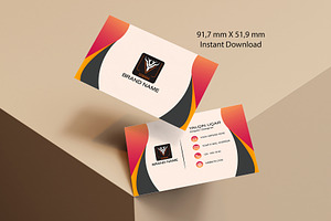 Modern Business Card Design Template, a Business Card Template by YUDesignStore
