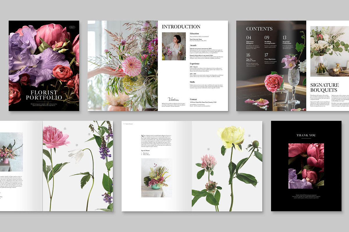 Florist Portfolio Template, a Brochure Template by BrandPacks (Photo 3 of 7)