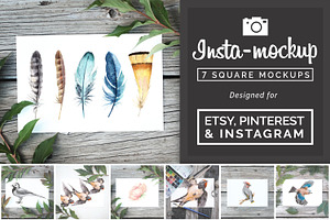 Instagram & Etsy Print Mockup
