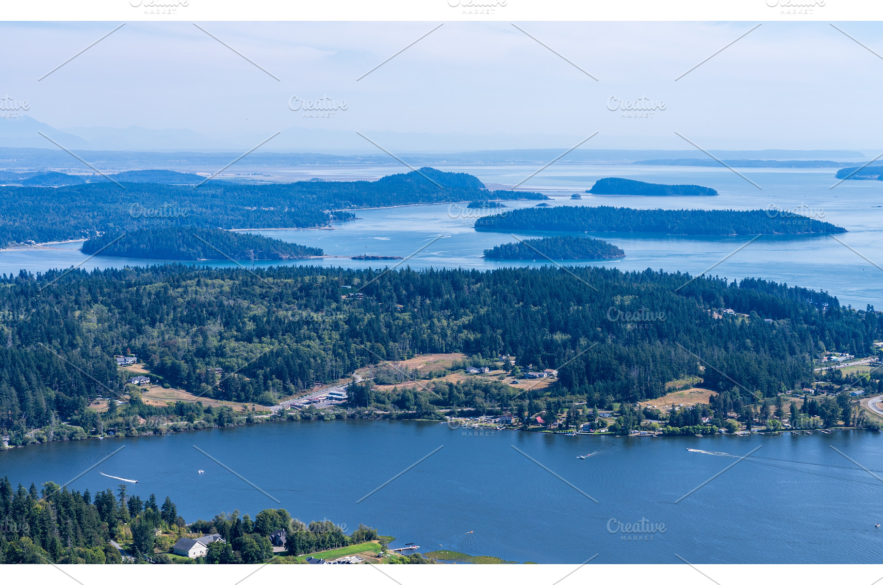 View from Mt Erie on Fidalgo Island, a Nature Photo by Backyard Stock
